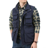 Men's Outdoor Waterproof Quick-Drying Multi-Pocket Vest 52338581Y