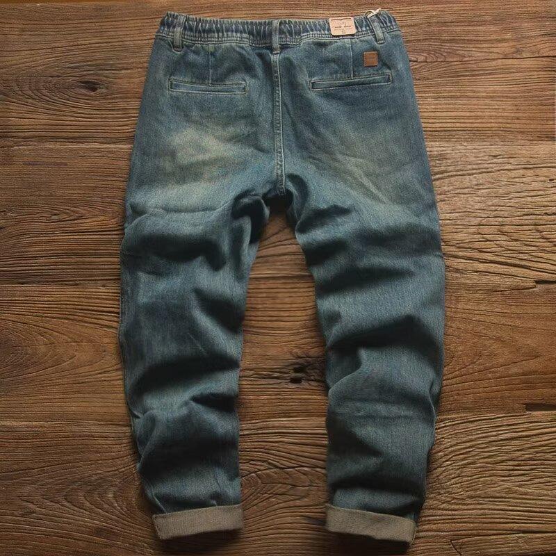 Menns uformelle ensfargede stramme jeans 92815137Y