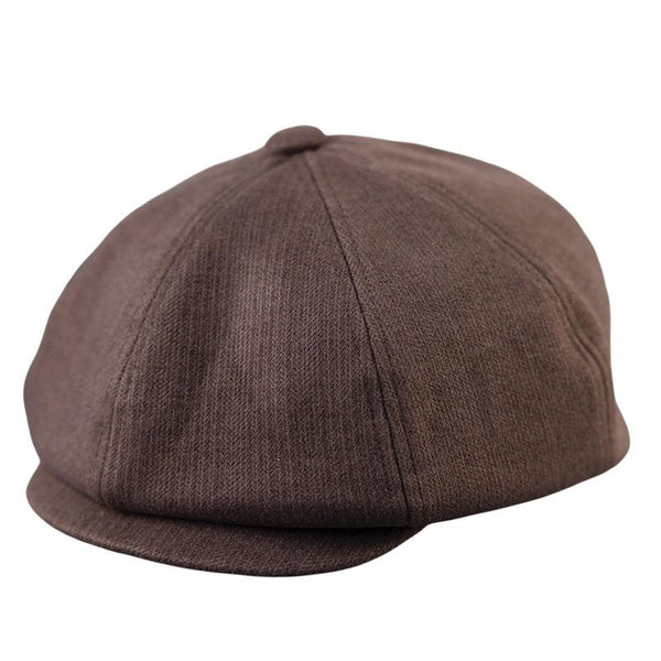 Men's Autumn and Winter Octagonal Striped Beret Hat 40597672U