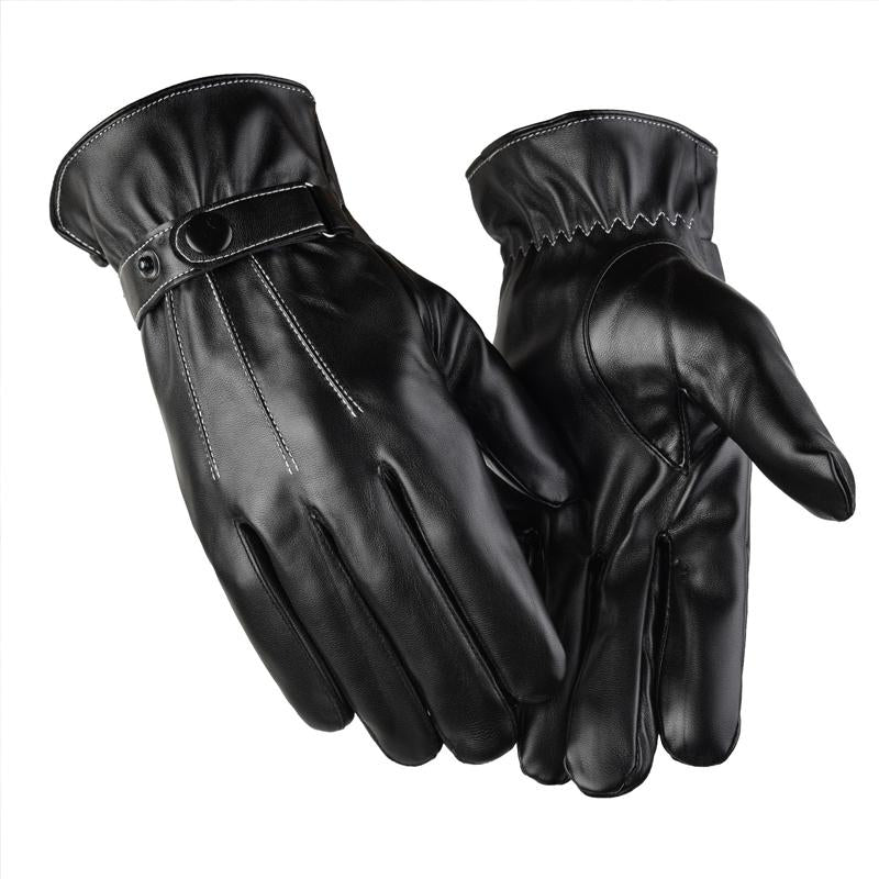 Guantes cálidos de piel sintética para pantalla táctil para hombre 15895911U