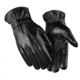 Men's Warm PU Leather Touch Screen Gloves 15895911U