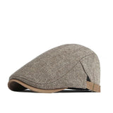 Men's Retro Casual Plaid Splicing Beret 93961549TO