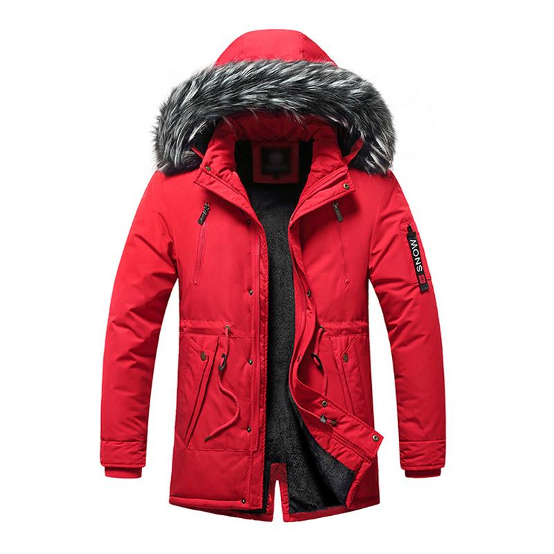 Men's Casual Outdoor Hooded Fleece Zipper Warm Workwear Coat 45840671M