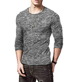Men's Casual Round Neck Long Sleeve T-Shirt 18798328Y