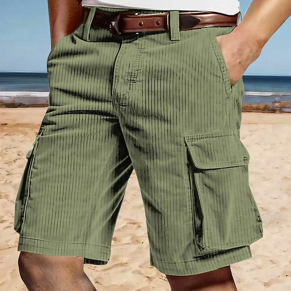 Men's Corduroy Cargo Pocket Shorts 08658294X
