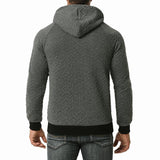 Men's Casual Sport Zipper Pocket Long Sleeve Hoodie 53479151Y