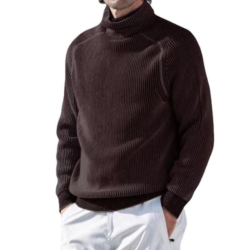 Men's Loose Turtleneck Pullover Warm Bottoming Sweater　80358204F