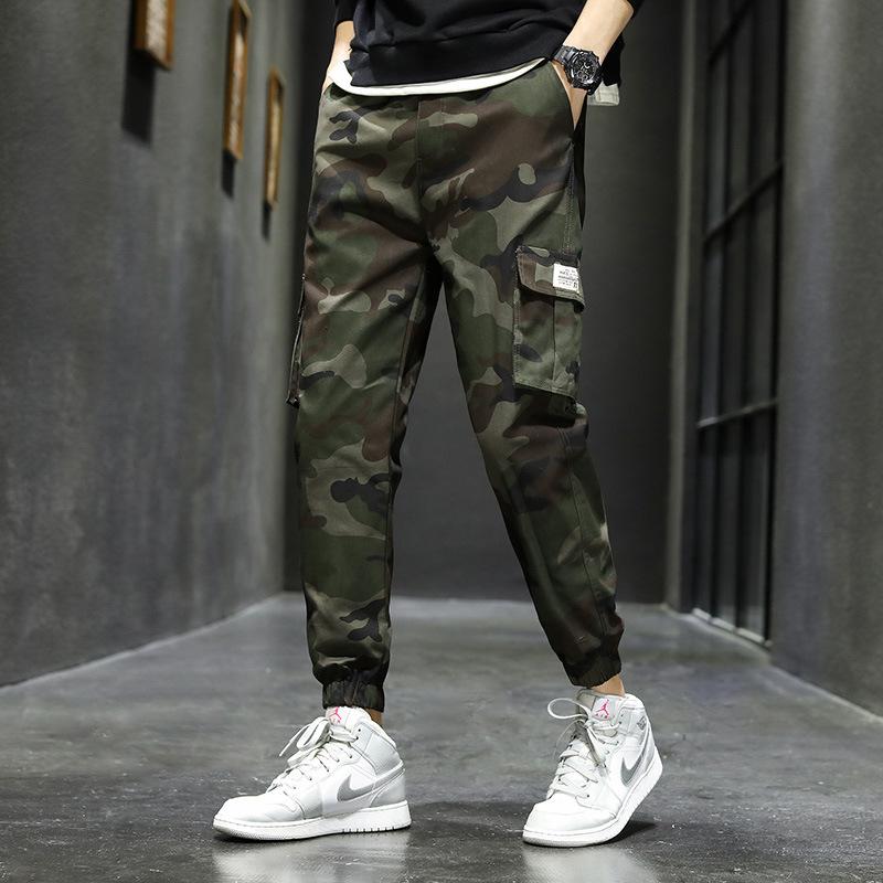 Men's Camouflage Retro Multi-Pocket Cargo Pants 06408871Y