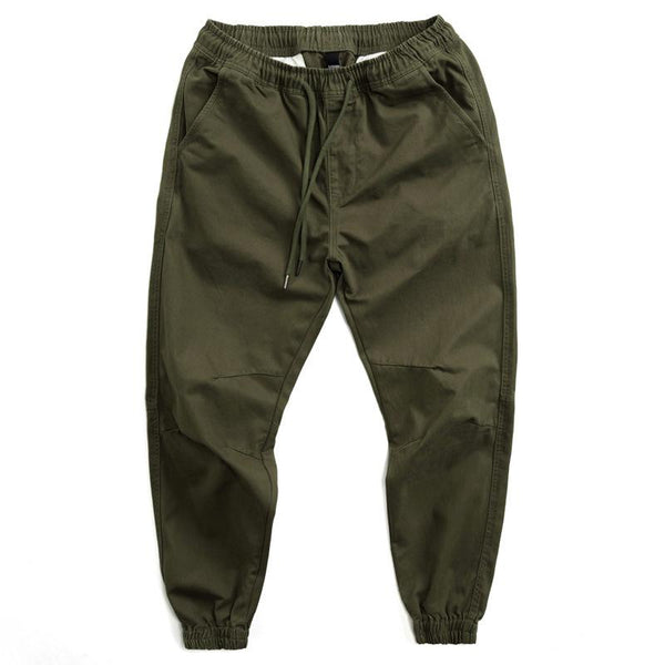 Men's Solid Color Loose Elastic Waist Cargo Pants 52957492Z