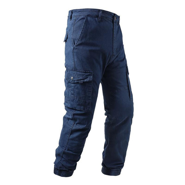 Men's Tooling Casual Micro-elastic Wear-resistant Straight-leg Loose Multi-pocket Trousers 51614400X
