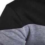 Men's Casual Contrast Color Patchwork Long-Sleeved Sports Hoodie 59515840M