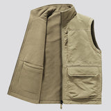 Men's Double-sided Stand Collar Vest 78271021U