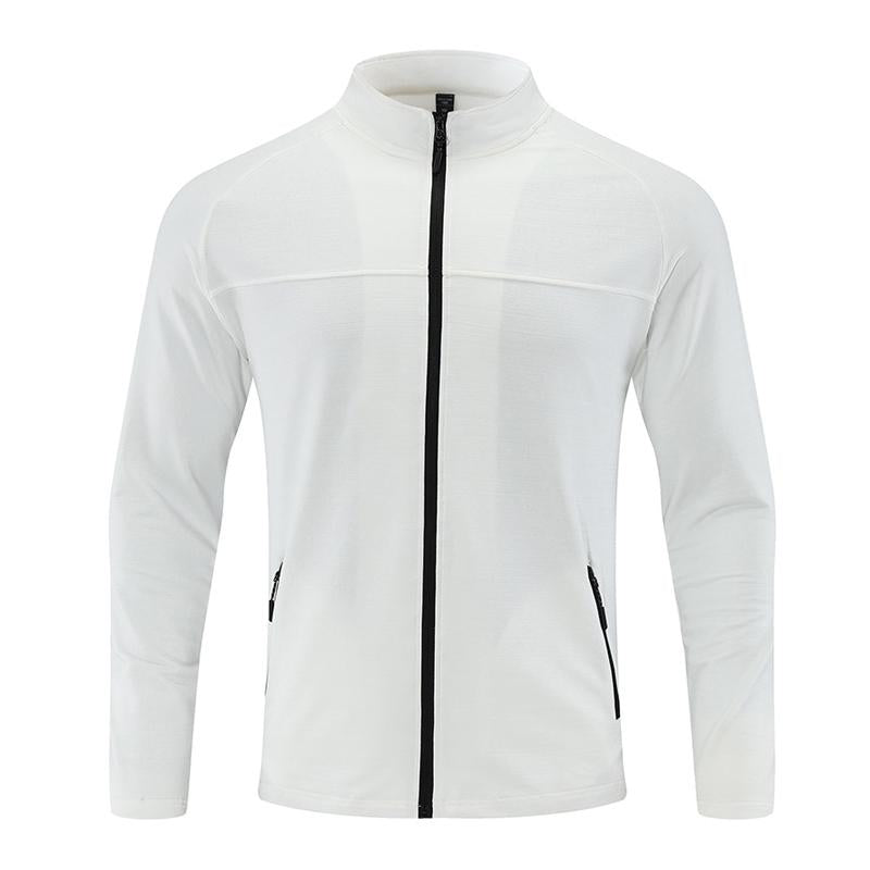 Men's Casual Outdoor Stand Collar Breathable Zipper Long Sleeve Jacket 20247848M