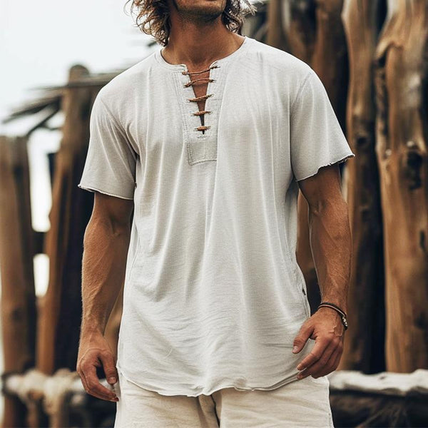 Men's Casual Loose Short-sleeved T-shirt 60225638TO