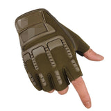 Men's Outdoor Warm Wear-resistant Half-finger Gloves 06536927F