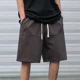 Men's Casual Loose Solid Color Straight Shorts 25131717Y