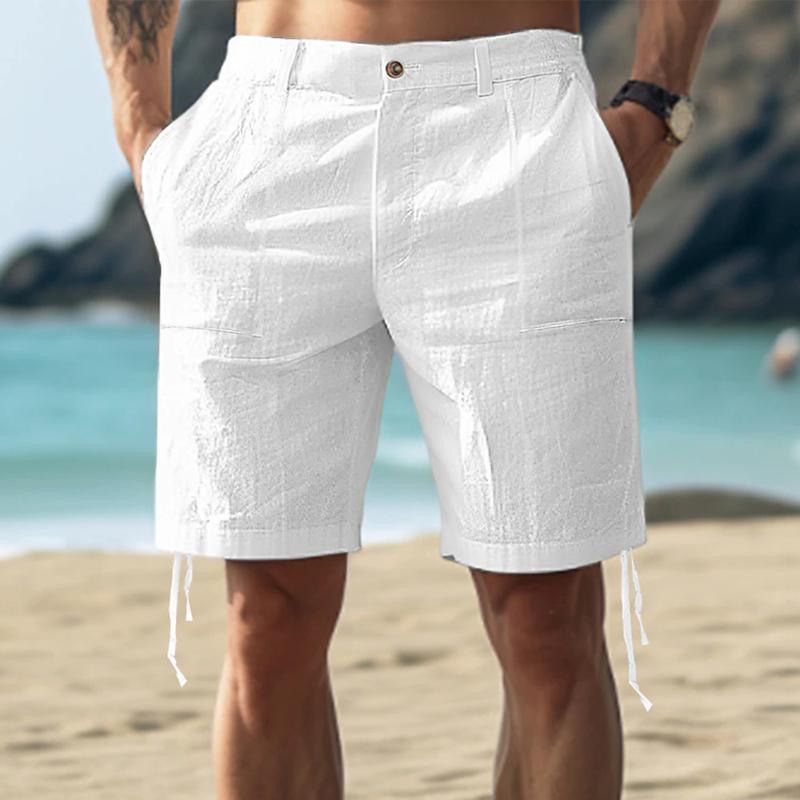 Men's Casual Solid Color Shorts 37187769Y