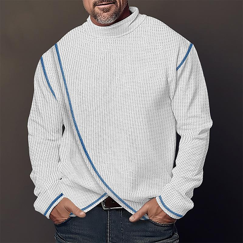 Langermet pullover for menn T-skjorte 51665481X