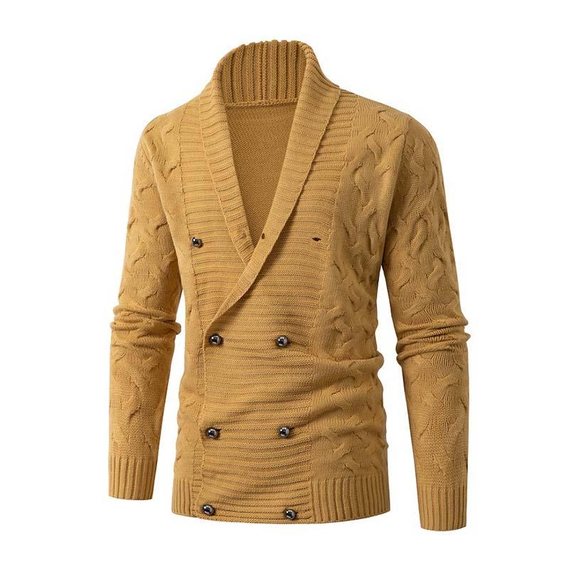 Men's Classic Vintage Slim Fit Button Thick Knit Cardigan 26060867K