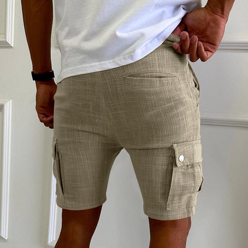 Men's Multi-pocket Cotton Sports Cargo Shorts 62872642X