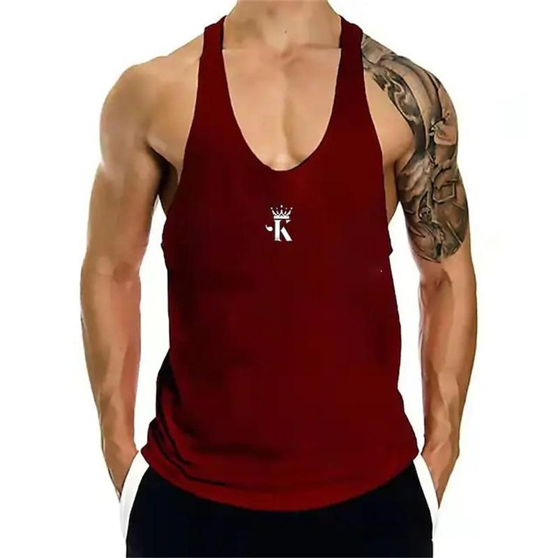 Camiseta deportiva informal con estampado de letras para hombre 10364123Y