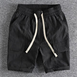 Men's Casual Quick-Drying Multi-pocket Straight Loose Shorts 75078266M