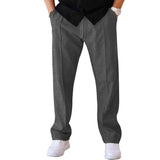 Men's American Classic Casual Loose Straight Elastic Waist Sports Pants 72411982K