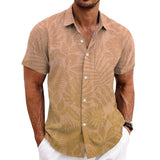 Men's Printed Hawaiian Short Sleeve Shirt 65075133X