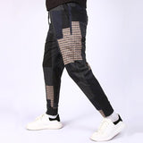 Men's Casual Color Block Drawstring Pants 51755470Y