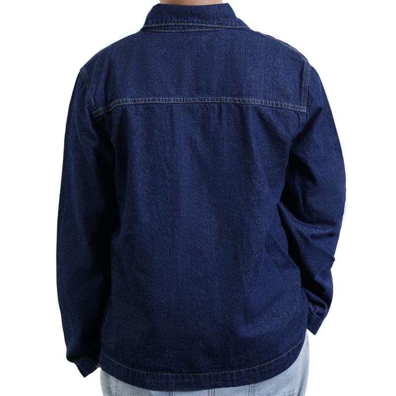 Men's Vintage Denim Multi-Pocket Thin Jacket 68269457Y