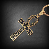 Vintage Casual Egyptian Symbol Cross Necklace 64269219TO