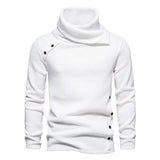 Men's Casual Pile Collar Knitted Sweatshirt 98555378F