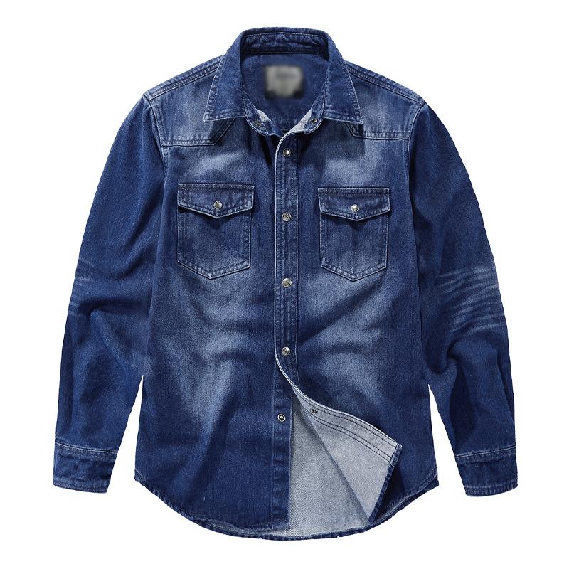 Men's Denim Long Sleeve Shirt 17005324U