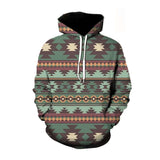 Men's Casual Fashion Multicolor 3D Printed Pocket Hoodie 50009335K