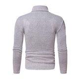 Men's Classic Casual Fleece High Collar Long Sleeve T-shirt 97790009K