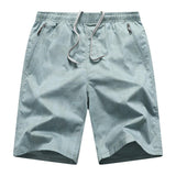 Men's Casual Printed Elastic Waist Loose Cargo Shorts 93154747M