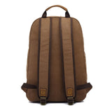 Men's Vintage Canvas Solid Color Large Capacity Backpack 69573981X
