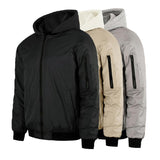 Men's Waterproof Loose Hooded Baseball Coat 19034945U