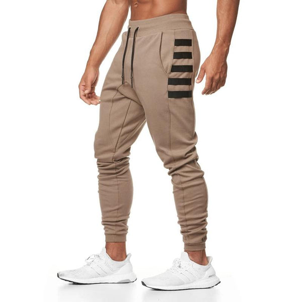Men's Zip Pocket Elastic Waist Tracksuit Pants 65324523X
