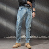 Men's Retro Distressed Straight Casual Jeans 59192721Z