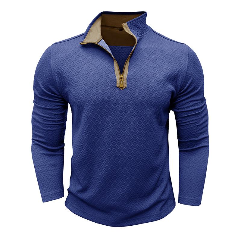 Men's Casual Zip-up Stand Collar Sweatshirt 91362105X