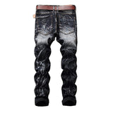 Men's Vintage Ripped Distressed Straight Jeans 98011349X