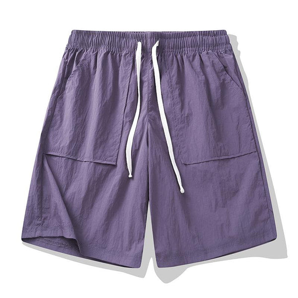 Men's Casual Waterproof Quick-Drying Elastic Waist Shorts 21313941M
