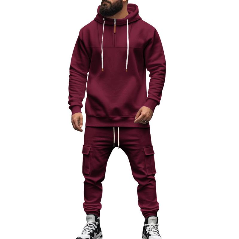 Lockeres Sport-Set aus Kapuzenpullover und Hose für Herren 40057919Y