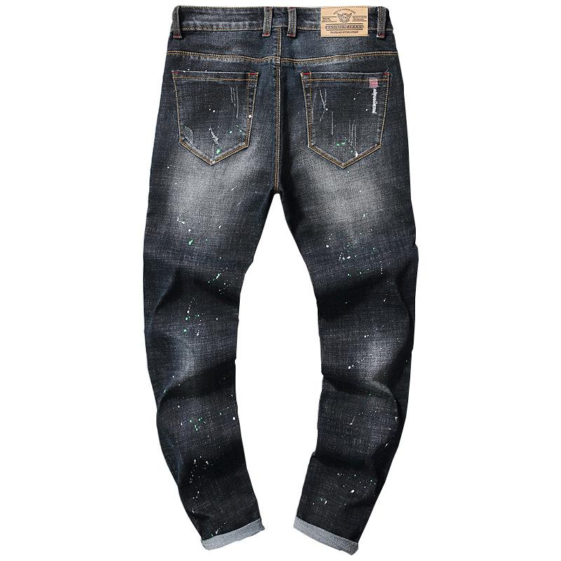 Men's Vintage Ripped Jeans 11121573Y