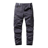 Men's Casual Loose Straight Multi-pocket Cotton Cargo Pants 57658543M