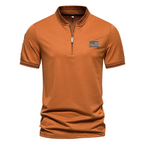 Men's Solid Color Battlefield Sports Short-sleeved T-shirt 69880129X