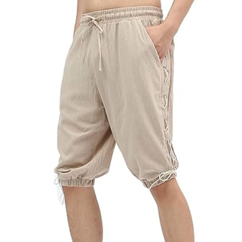 Men's Casual Solid Color Drawstring Pants 96689612Y