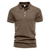 Men's Solid Color Short-sleeved Bottoming POLO Shirt 20127919X