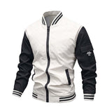 Men's Classic Casual Splicing Baseball Zipper Jacket 62004788K